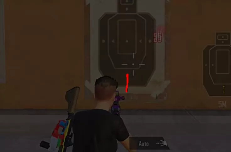 باستخدام P90 شكل الارتداد باللون الاحمر