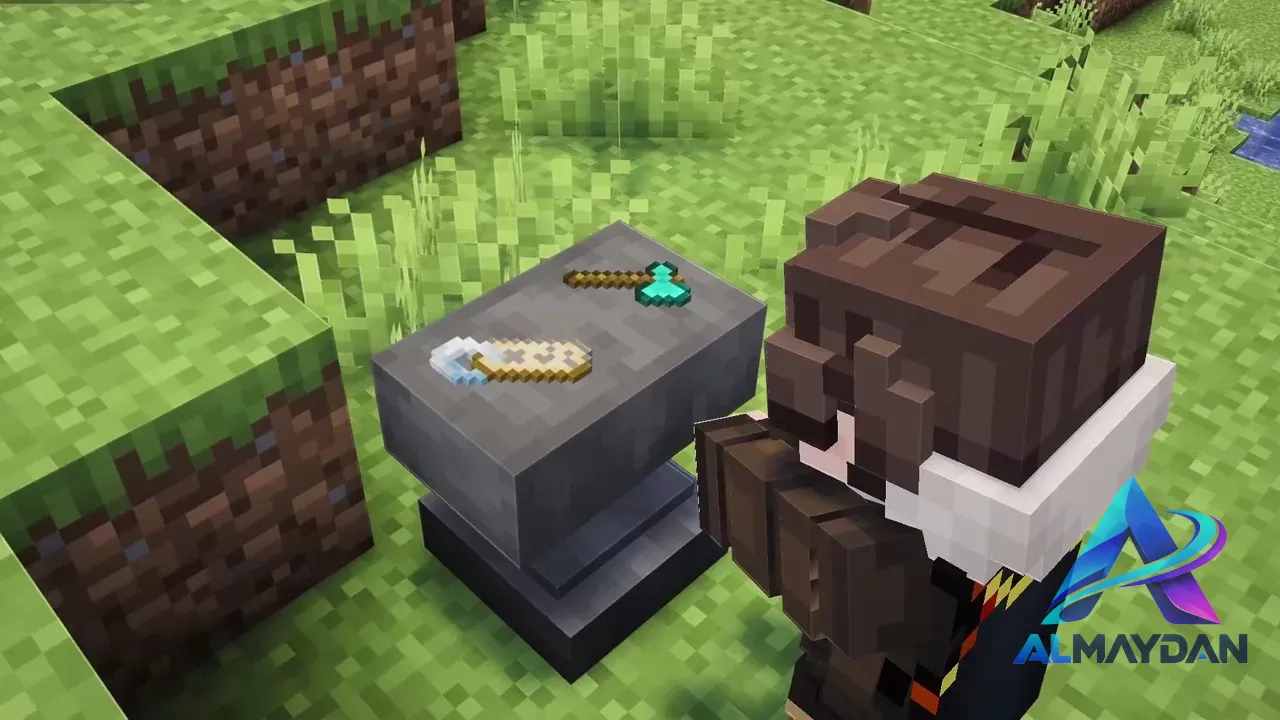 أغراض تظهر فوق السندان بمود Easy Anvils في ماين كرافت 1.21